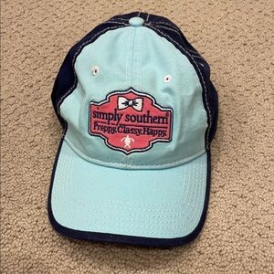 Simply Southern Aqua and Navy Hat